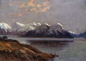 運河の夜、ティエラデルフエゴ 作： Ernest William Christmas